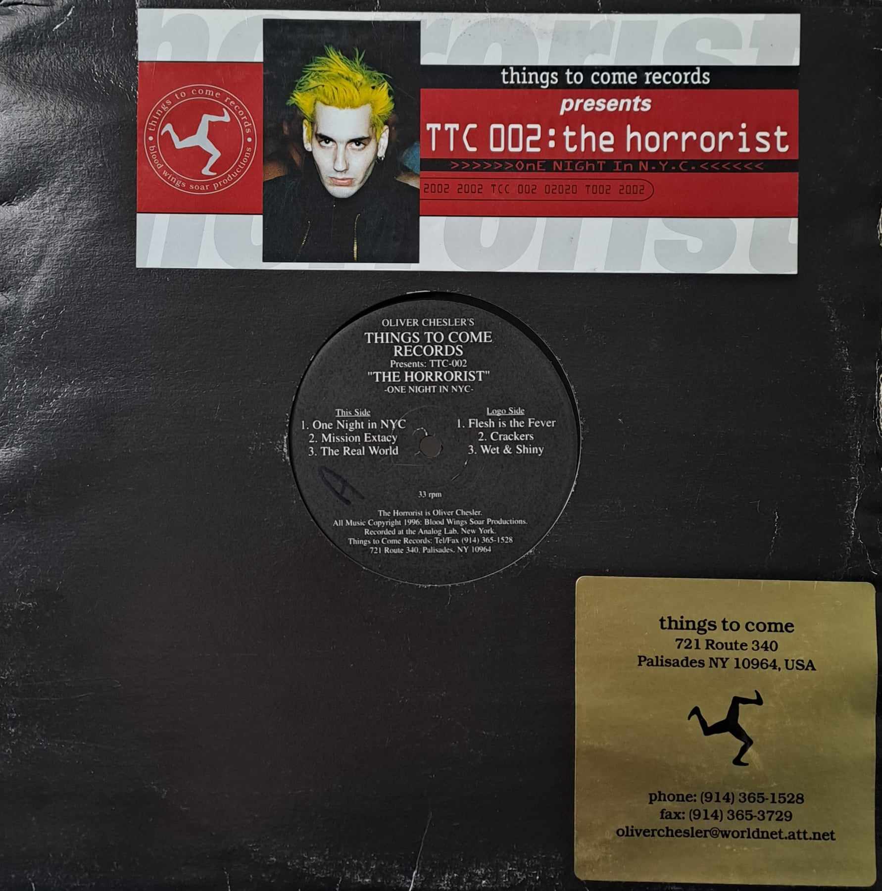 Things To Come Records 002 (original) - vinyle hardcore